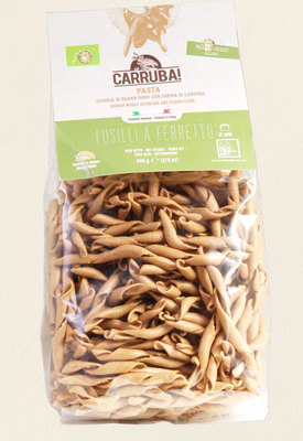 Organic Ferretto Fusilli Pasta with Carob Pulp - 500g Featured Image